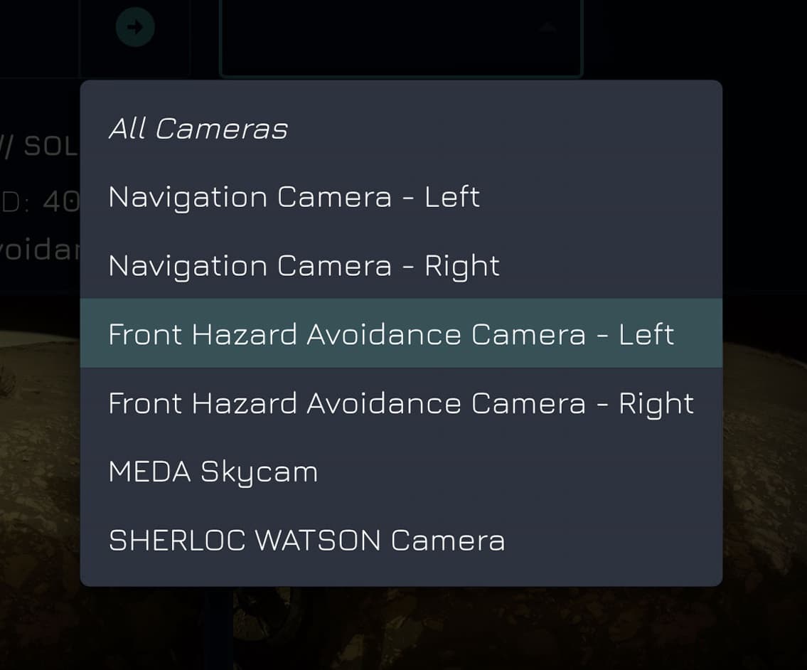 NASA.cam camera picker design