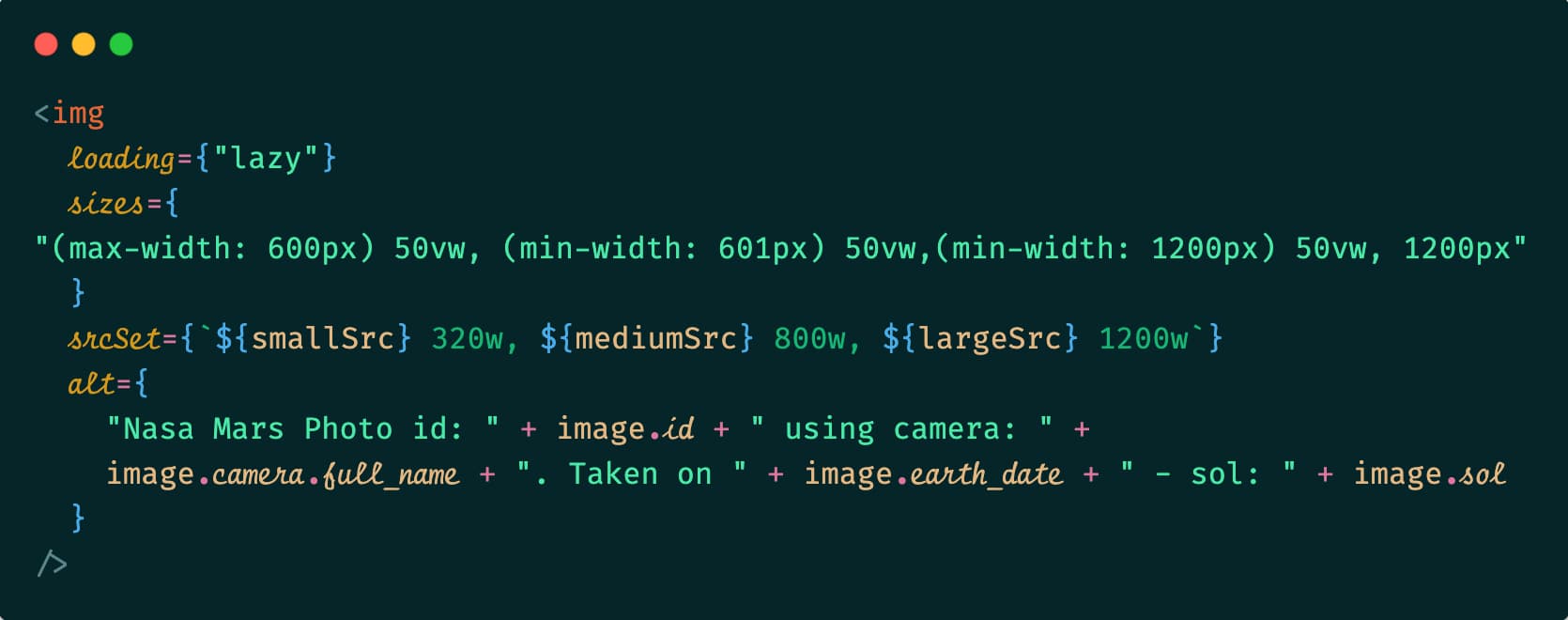 NASA.cam code example